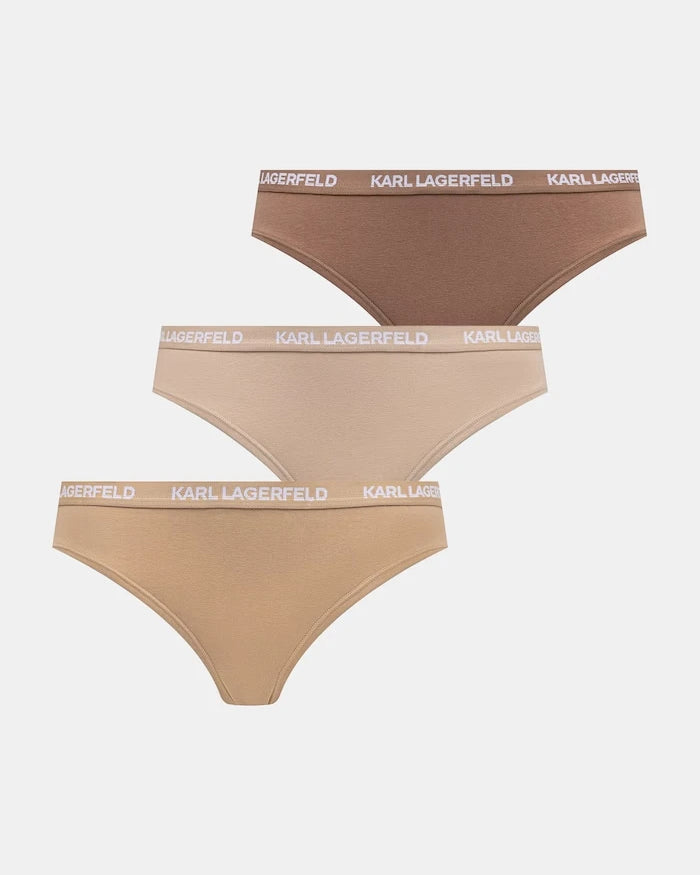 Karl Lagerfeld pamuk ve elastanlı kadın bikini külot 3’lü