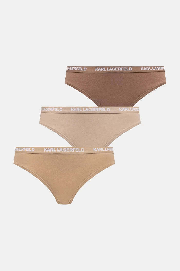 Karl Lagerfeld pamuk ve elastanlı kadın bikini külot 3’lü