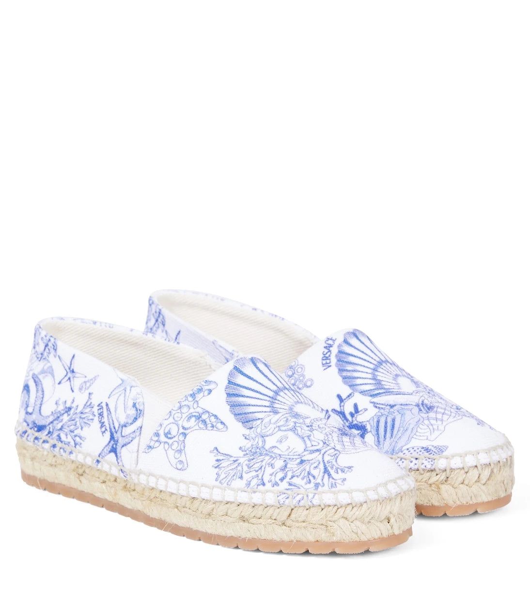 Versace Kids - Coral Theatre canvas espadrilles