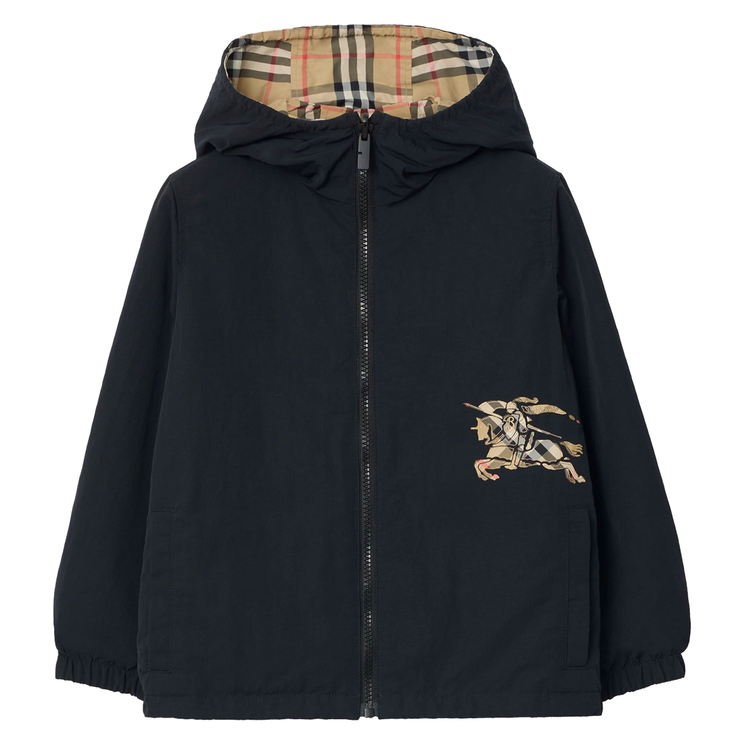 Burberry Kids Check Reversible Hooded Jacket (3-12 Years)