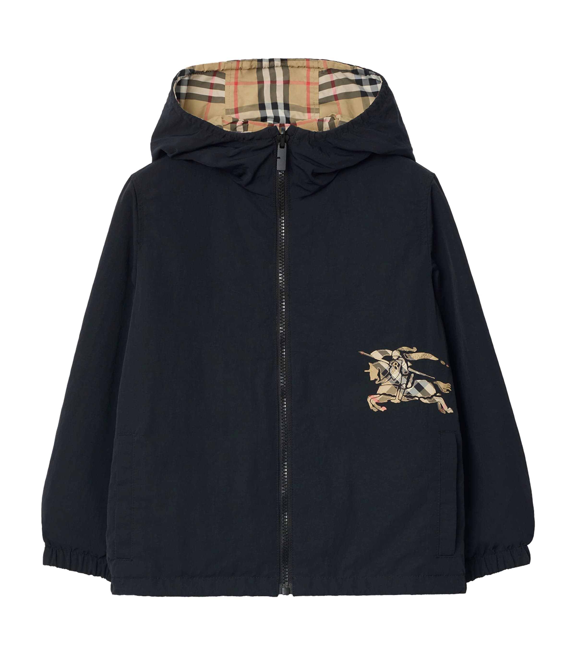 Burberry Kids Check Reversible Hooded Jacket (3-12 Years)