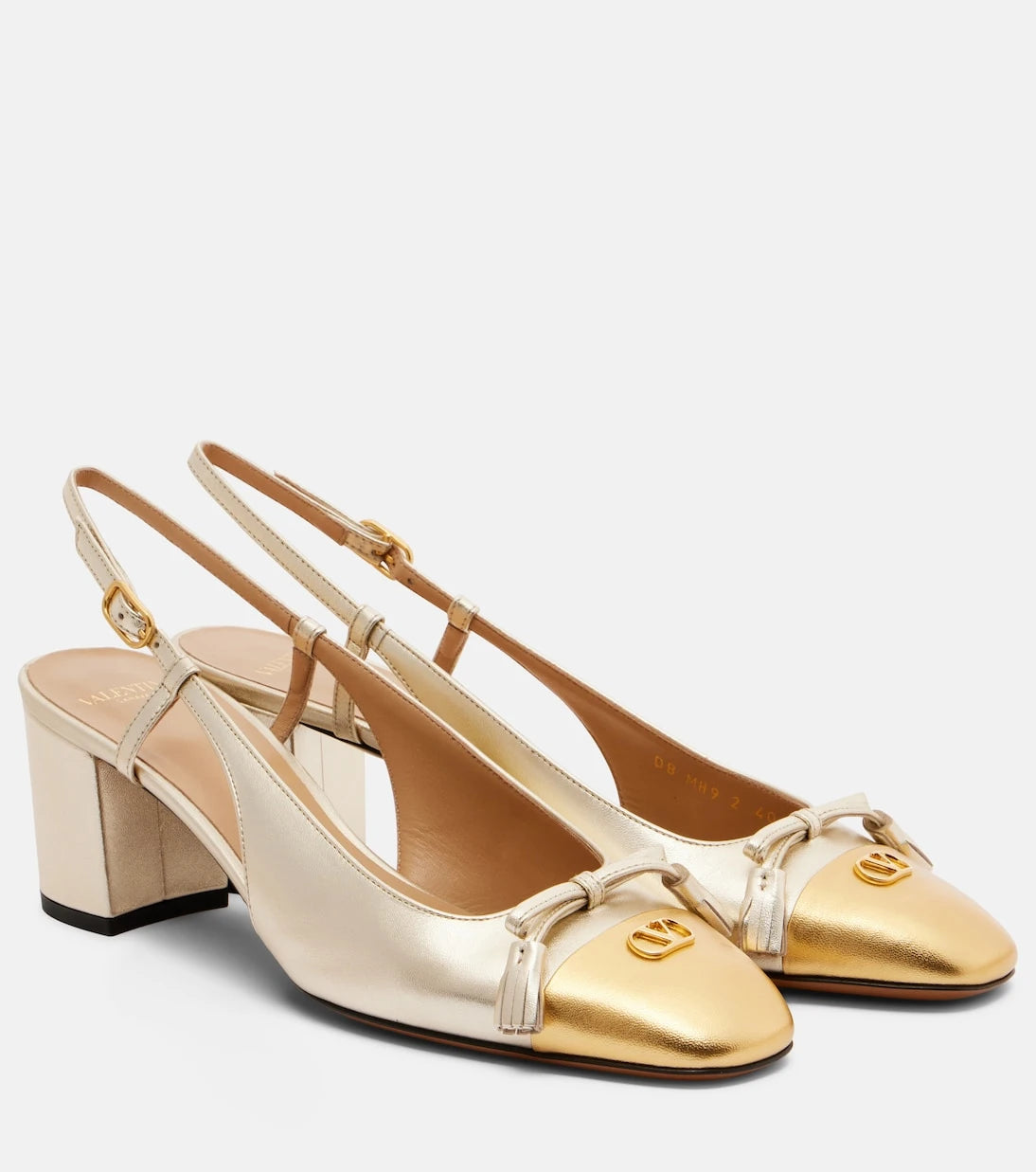Valentino Garavani - Valet Du Roi 60 leather slingback pumps