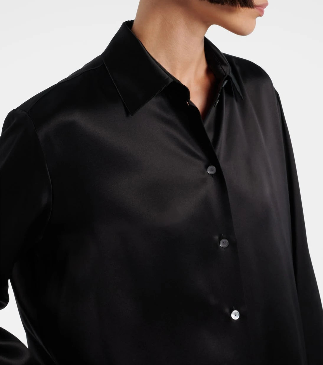 The Row - Sisilia oversized silk satin shirt
