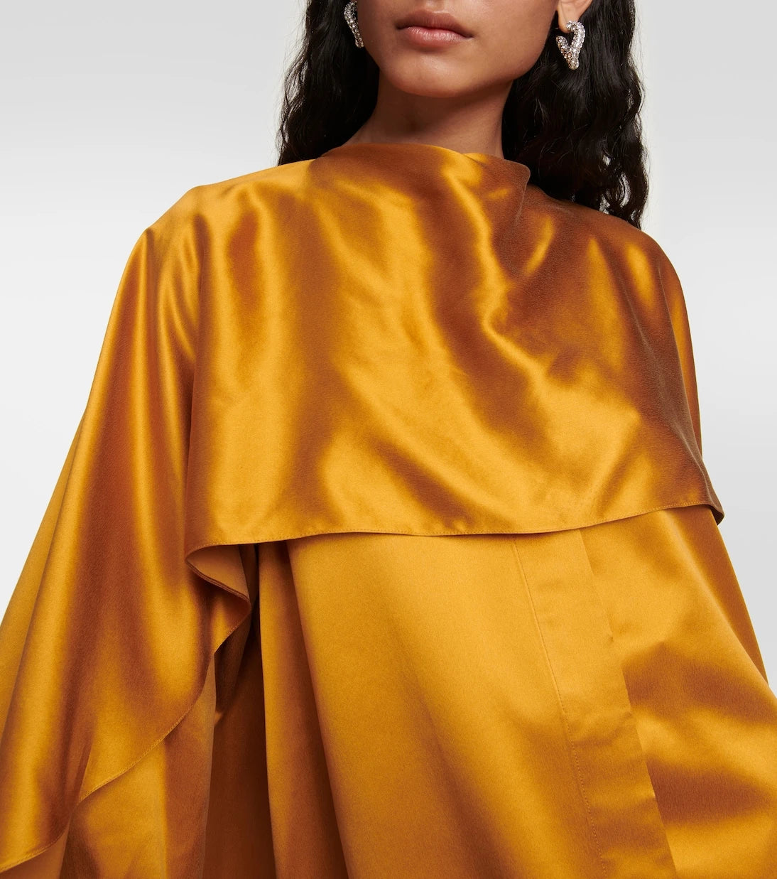 Roksanda - Kata draped silk satin top