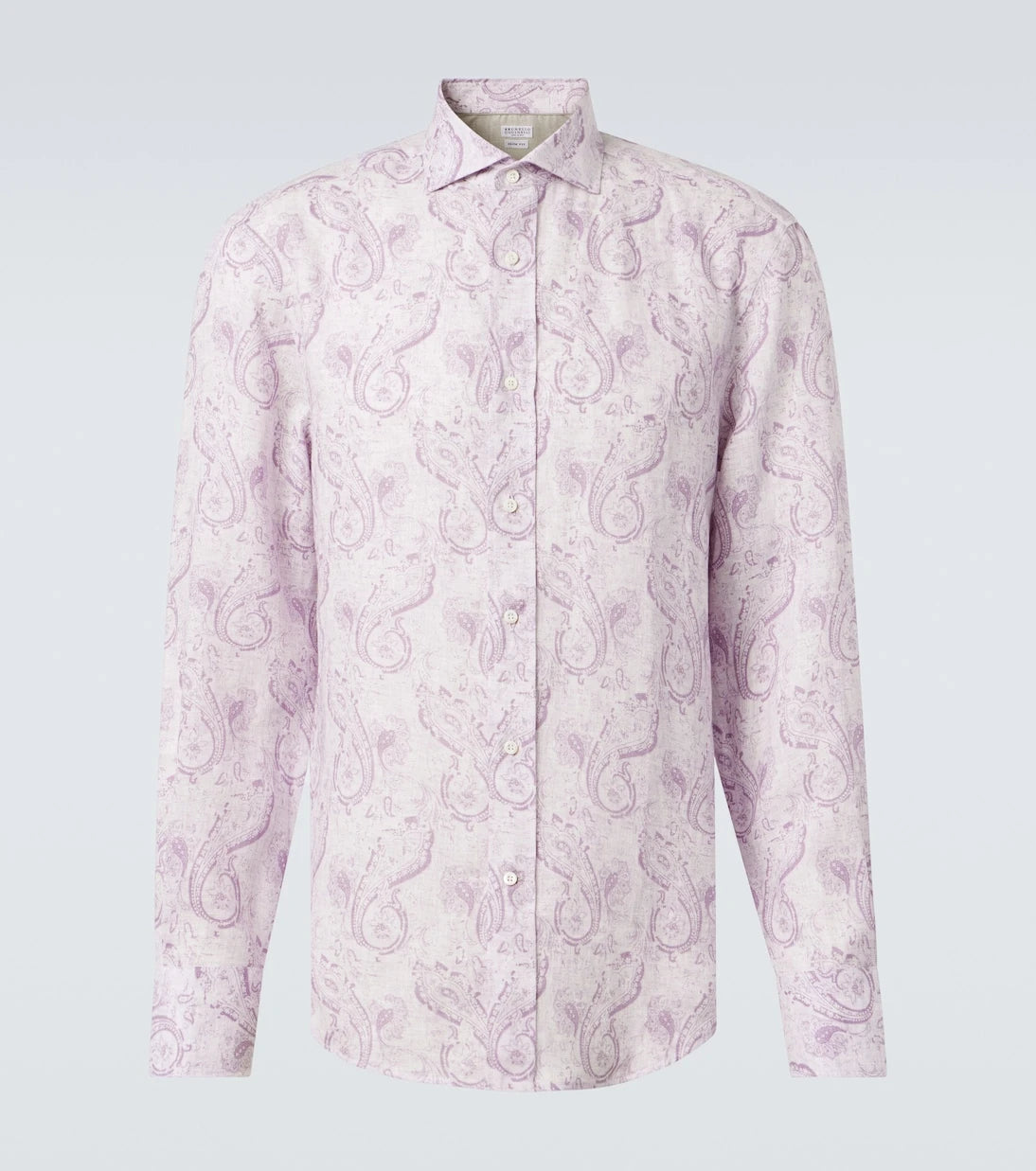 Brunello Cucinelli - Printed linen shirt