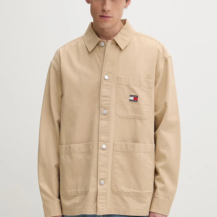 Tommy Jeans erkek pamuk gömlek