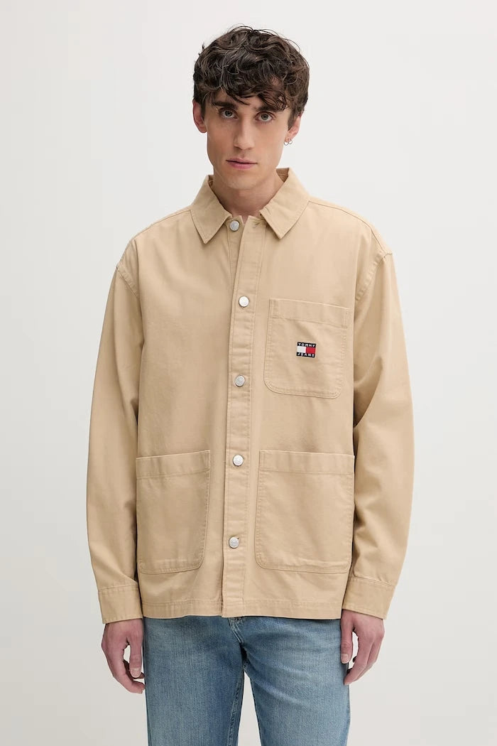 Tommy Jeans erkek pamuk gömlek