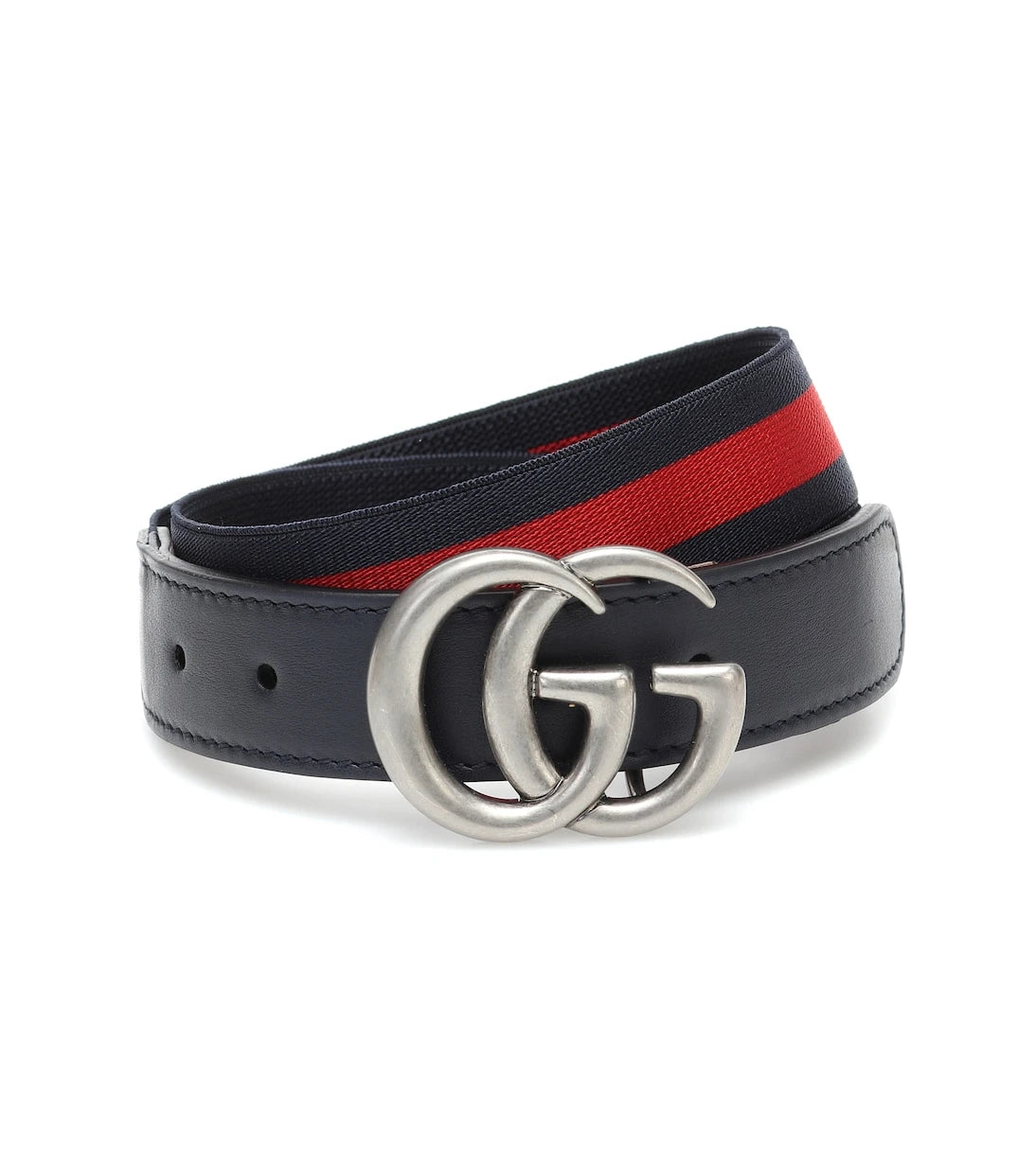 Gucci Kids - GG leather-trimmed belt