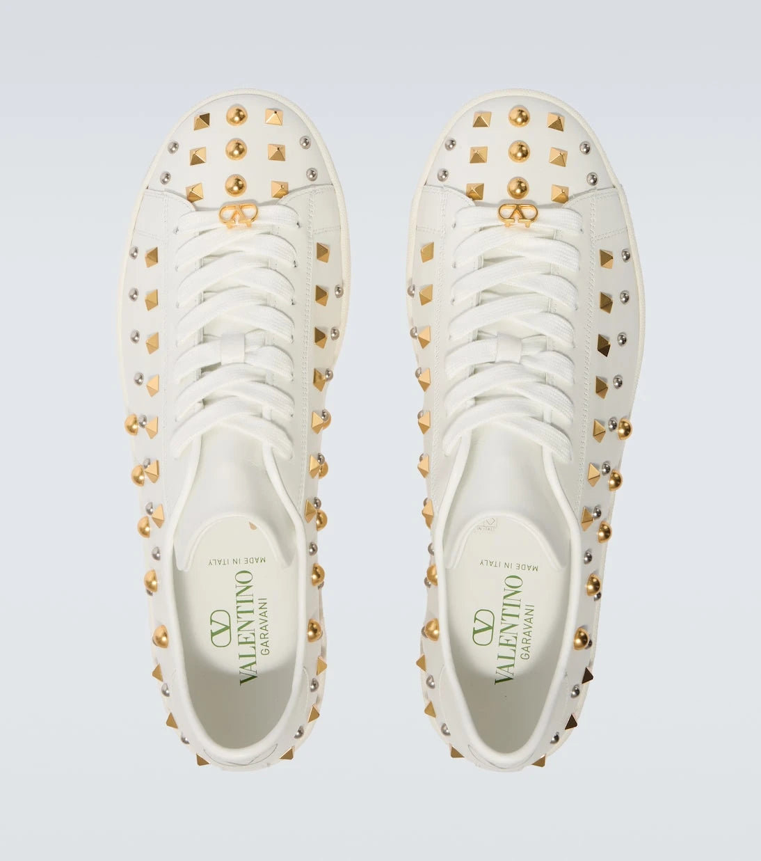 Valentino - Royco studded leather sneakers