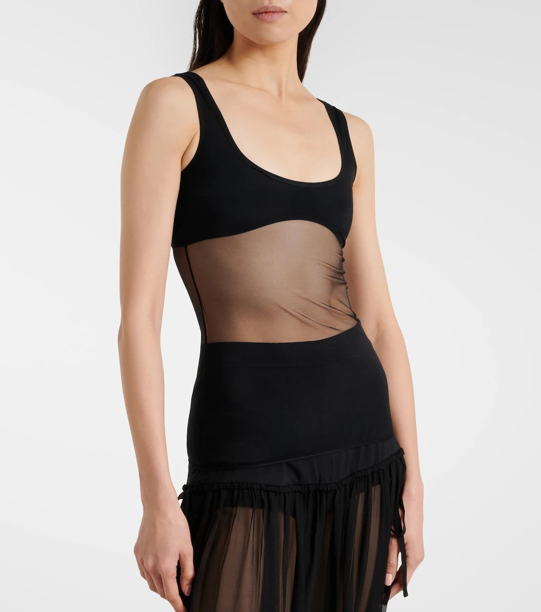 Nensi Dojaka - Semi-sheer tank top