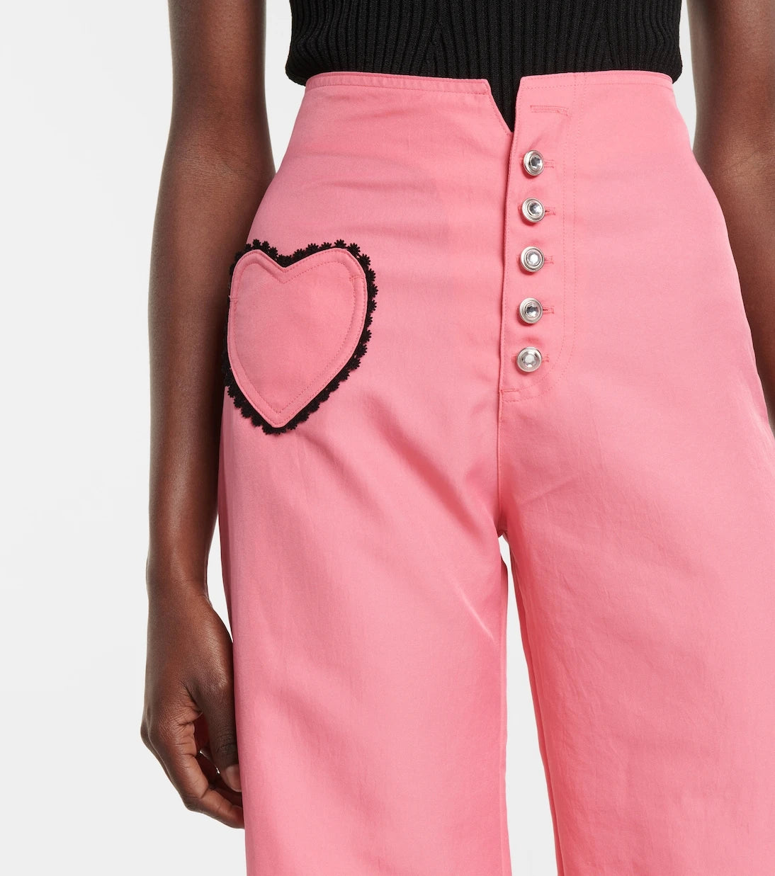 Rodarte - High-rise wide-leg twill pants