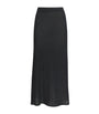 Victoria Beckham Black Knitted Midi Skirt