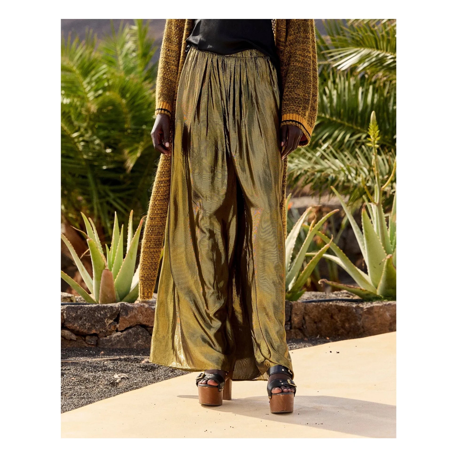 Mes Demoiselles - Leone Metallic Pants | Carbon