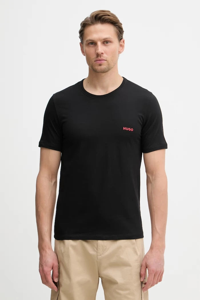 HUGO erkek pamuklu T-SHIRT RN TRIPLET P 3'lü