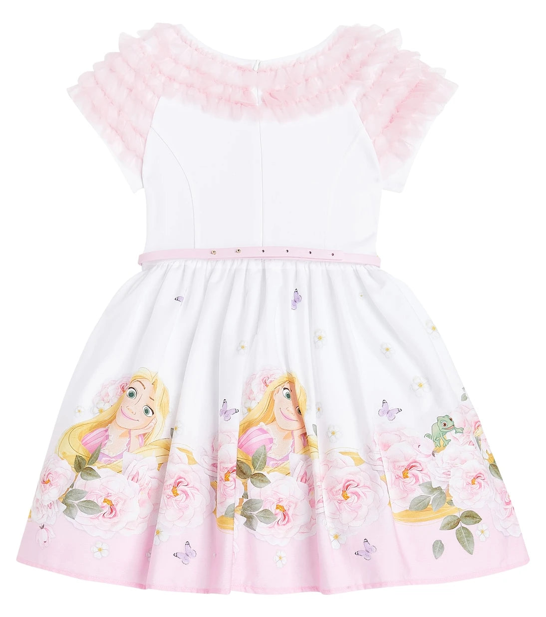 Monnalisa - Printed ruffled cotton dress