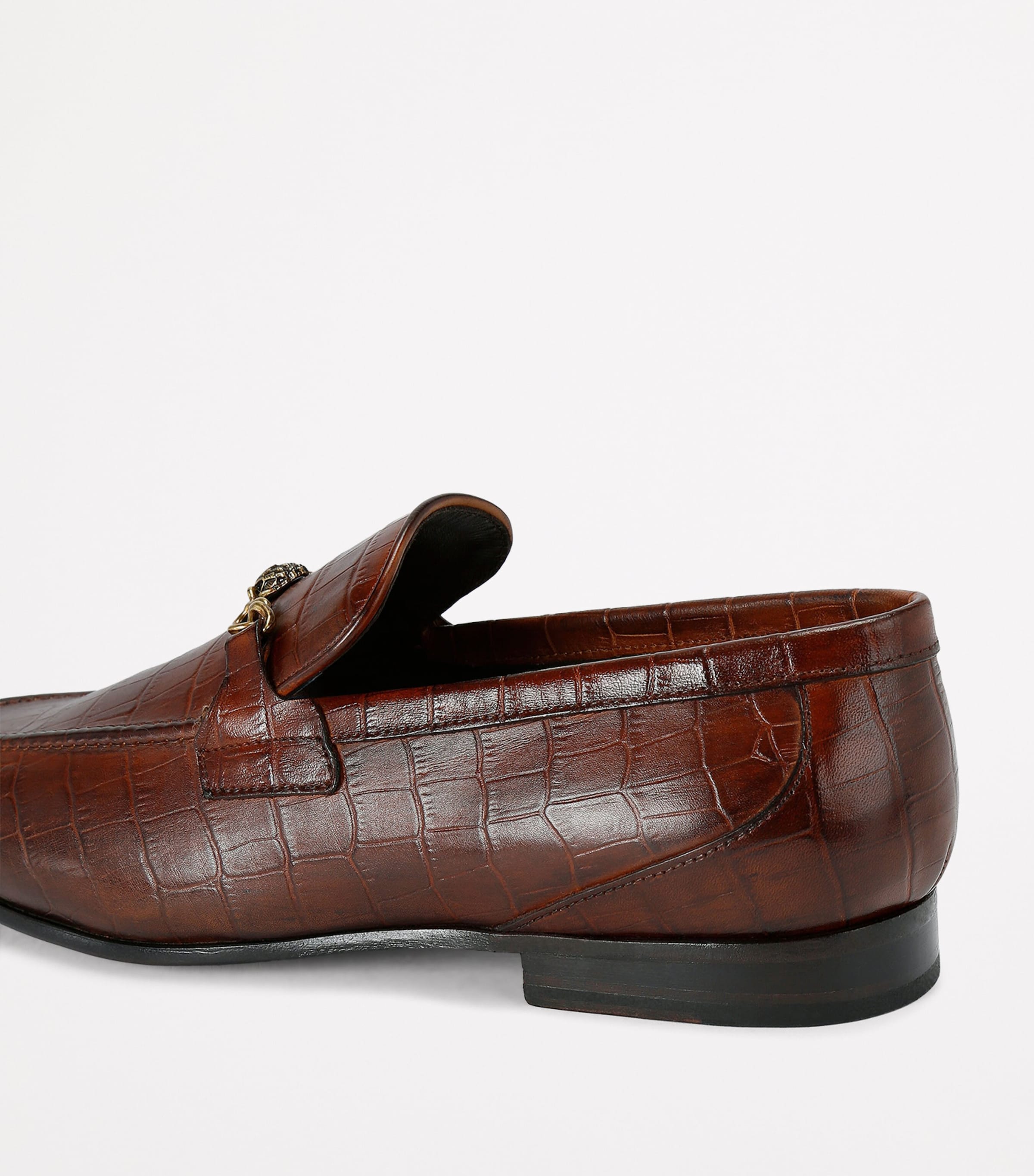 Croc-Embossed Alton Loafers