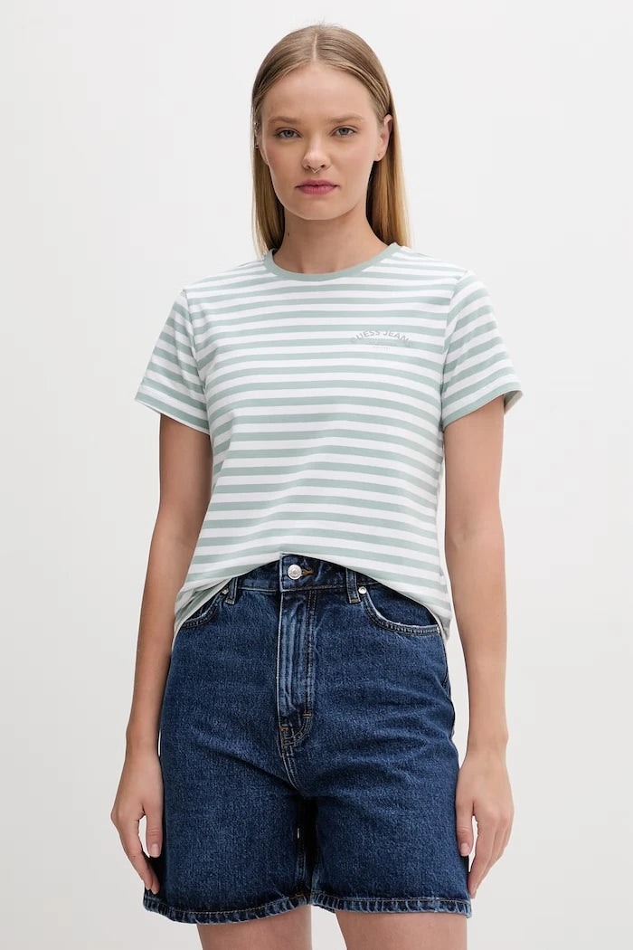 Guess Jeans Basic Kadın Tişört Pamuklu