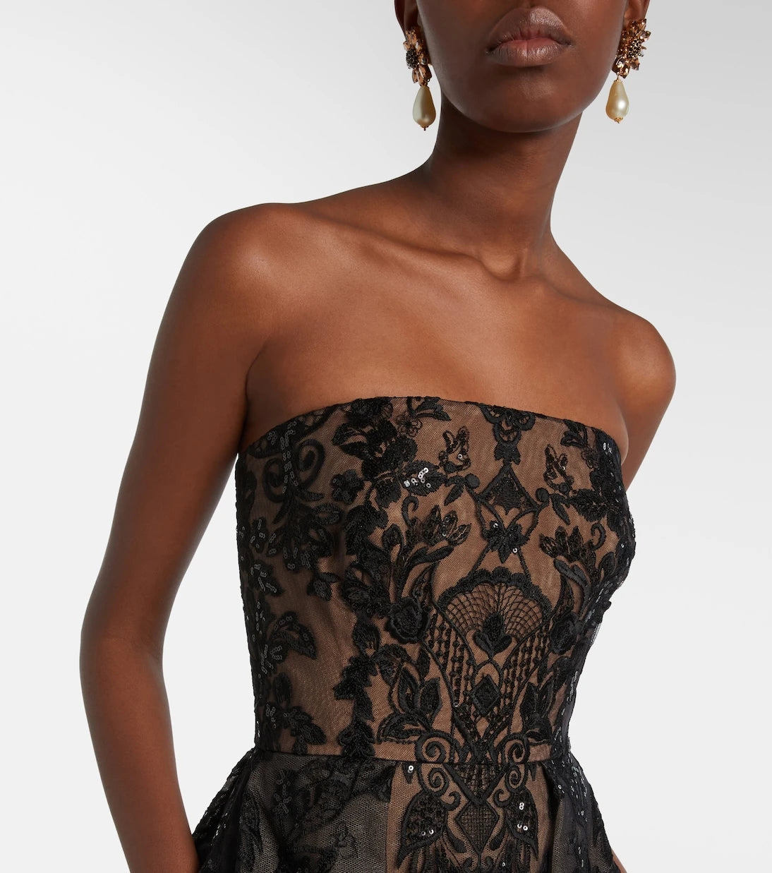 Elie Saab - Embroidered sequined gown