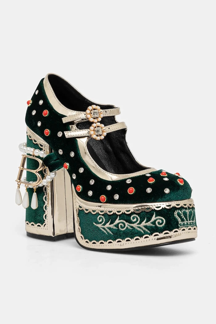 Обувки с дебел ток Koi Footwear
