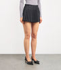 Maje Black Denim Pleated Skort