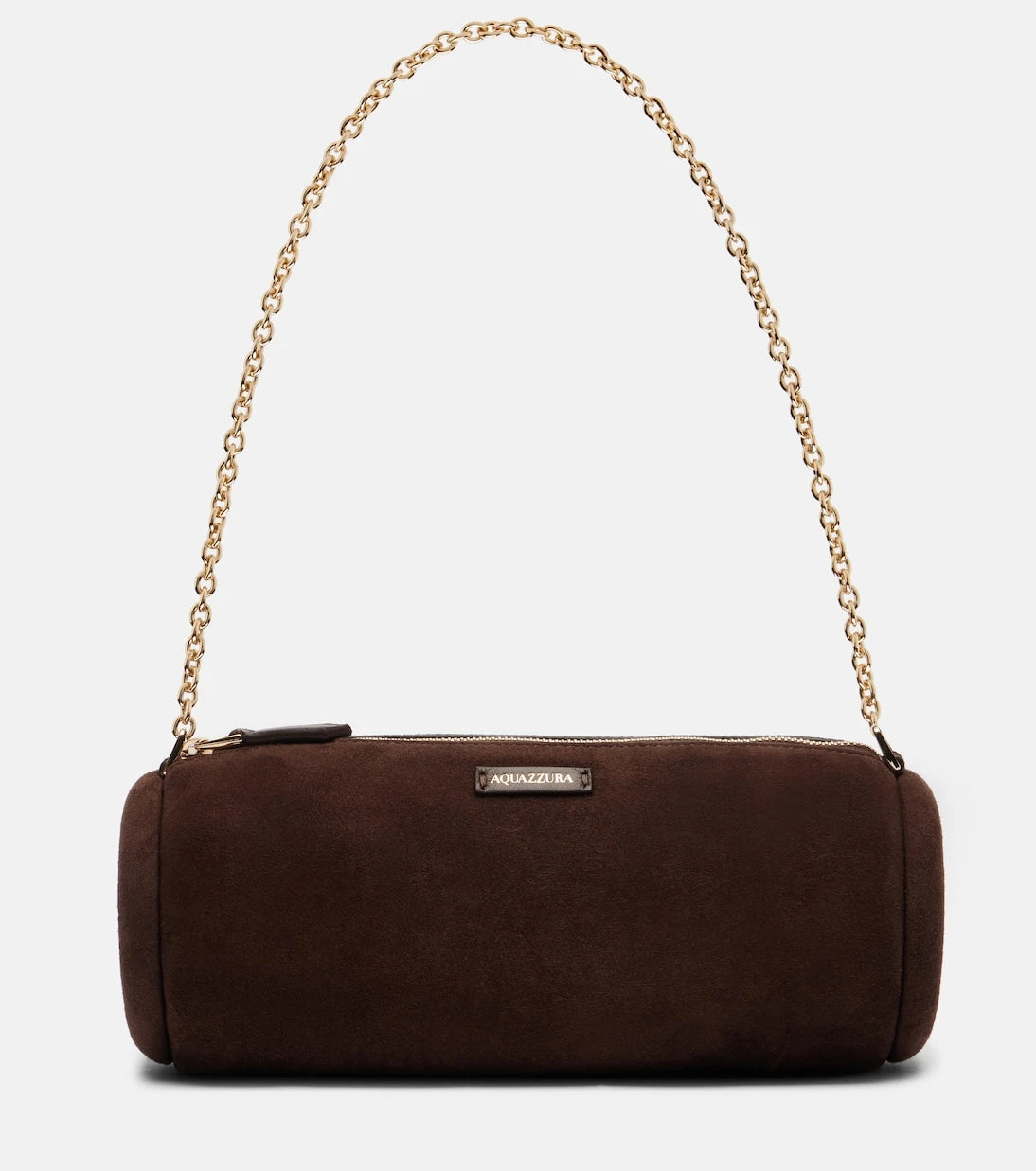 Aquazzura - Hoop Mini suede shoulder bag