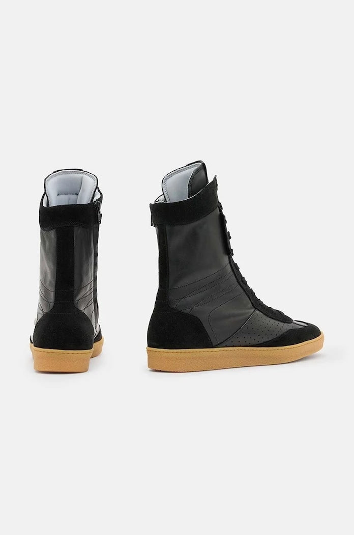 Кожени боти AllSaints Louise High Top