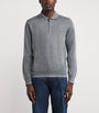 Canali Wool-Blend Zip-Up Polo Shirt