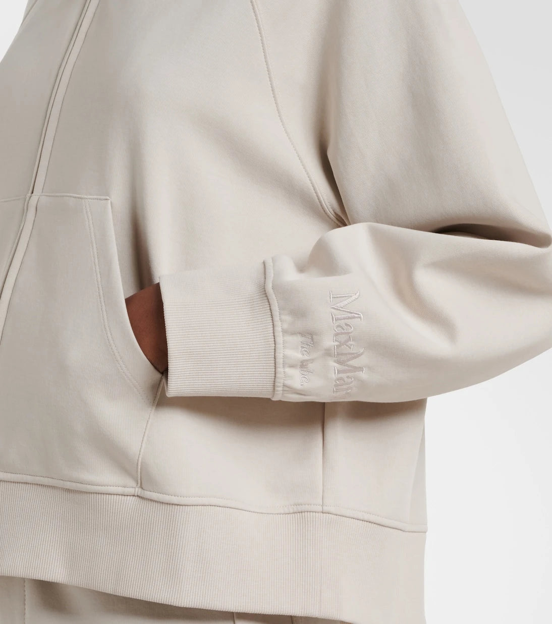 'S Max Mara - Alma cotton-blend hoodie