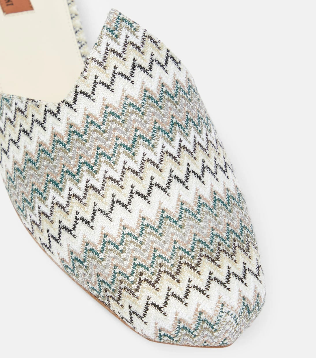 Missoni - حذاء مفتوح من القماش بنمط متعرج