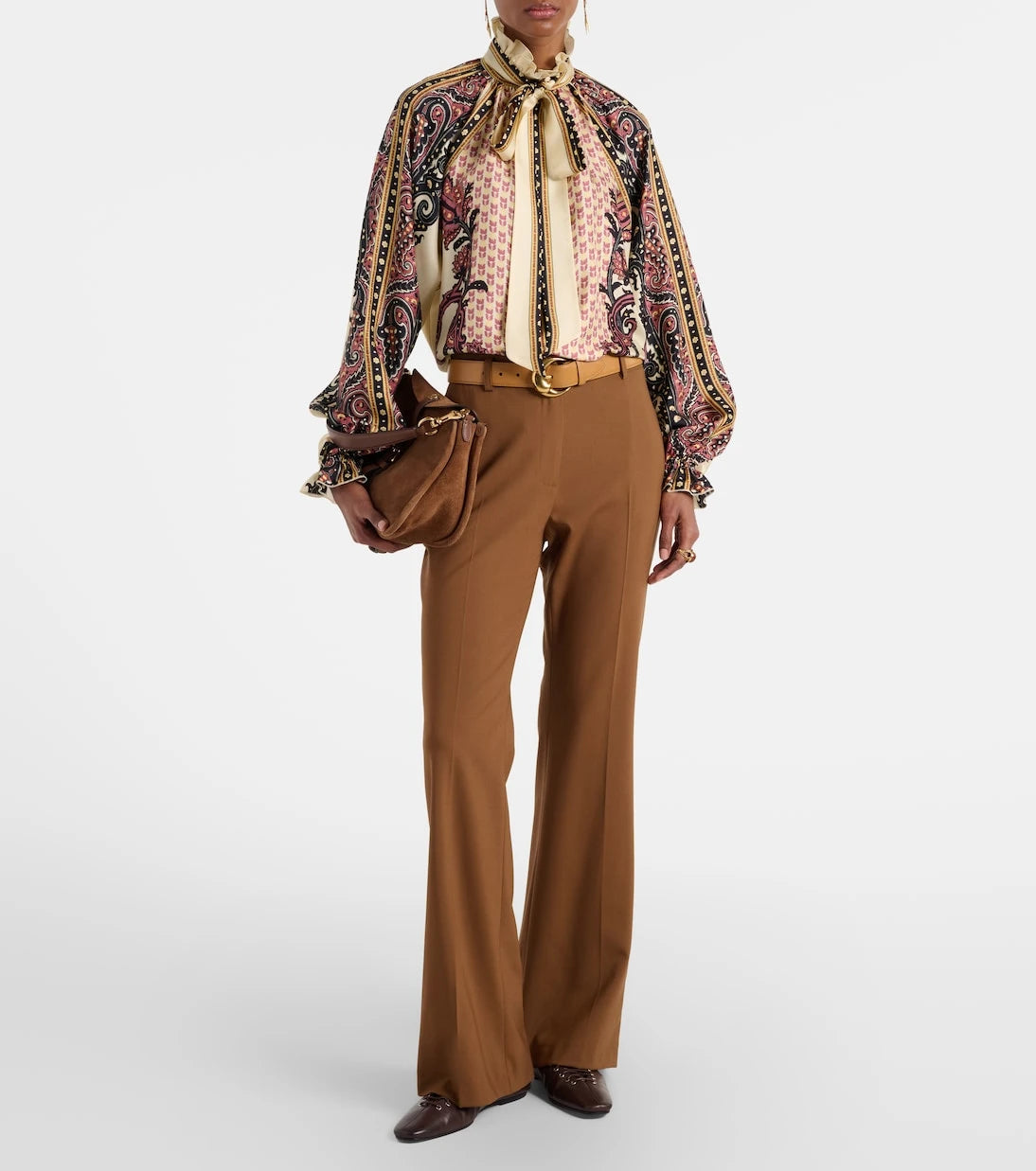 Etro - Printed silk twill blouse