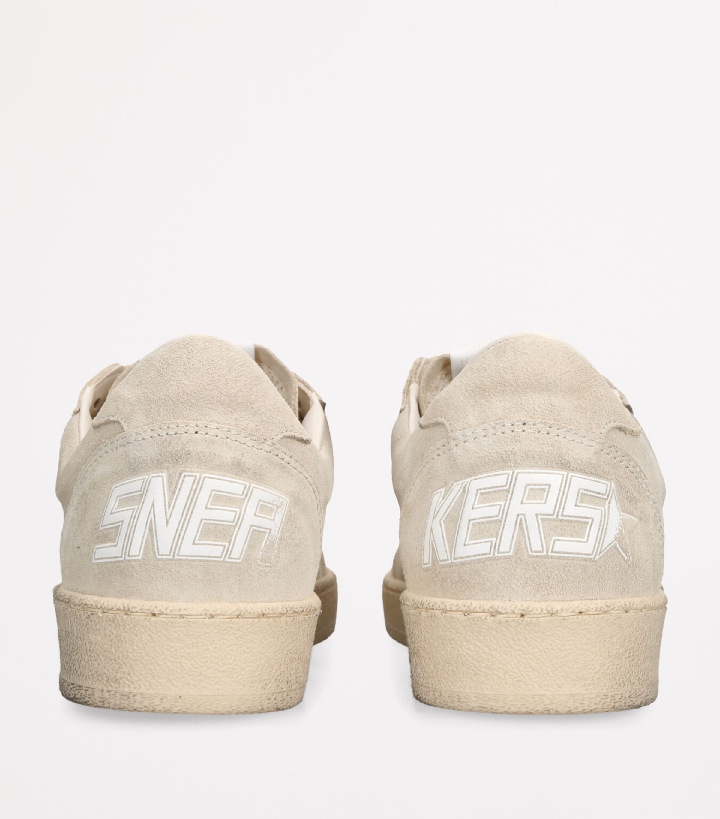 Beige Suede Ball Star Sneakers