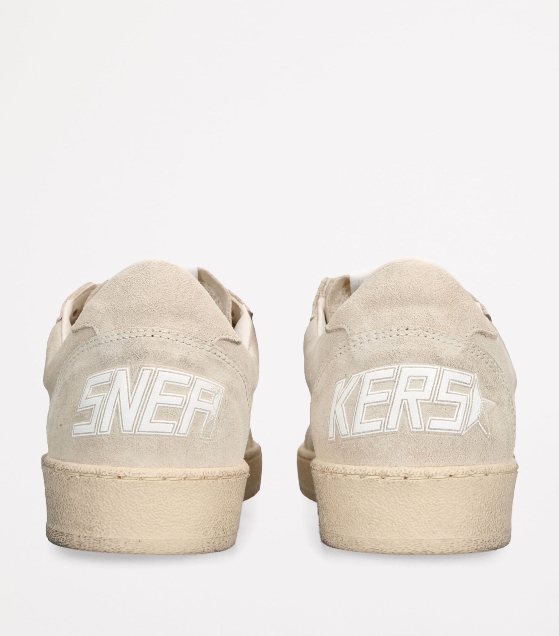 Beige Suede Ball Star Sneakers