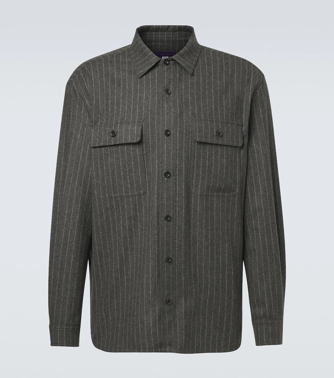 Ralph Lauren Purple Label - Pinstripe wool shirt
