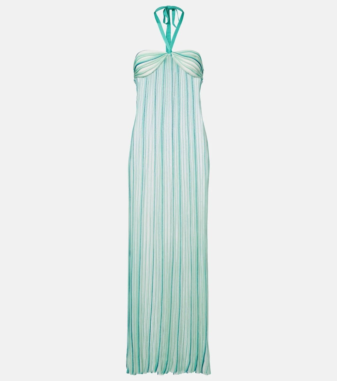 Missoni - Striped halterneck maxi dress