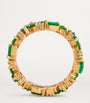 Yellow Gold, Diamond and Emerald La Fantaisie Eternity Ring
