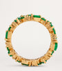 Yellow Gold, Diamond and Emerald La Fantaisie Eternity Ring
