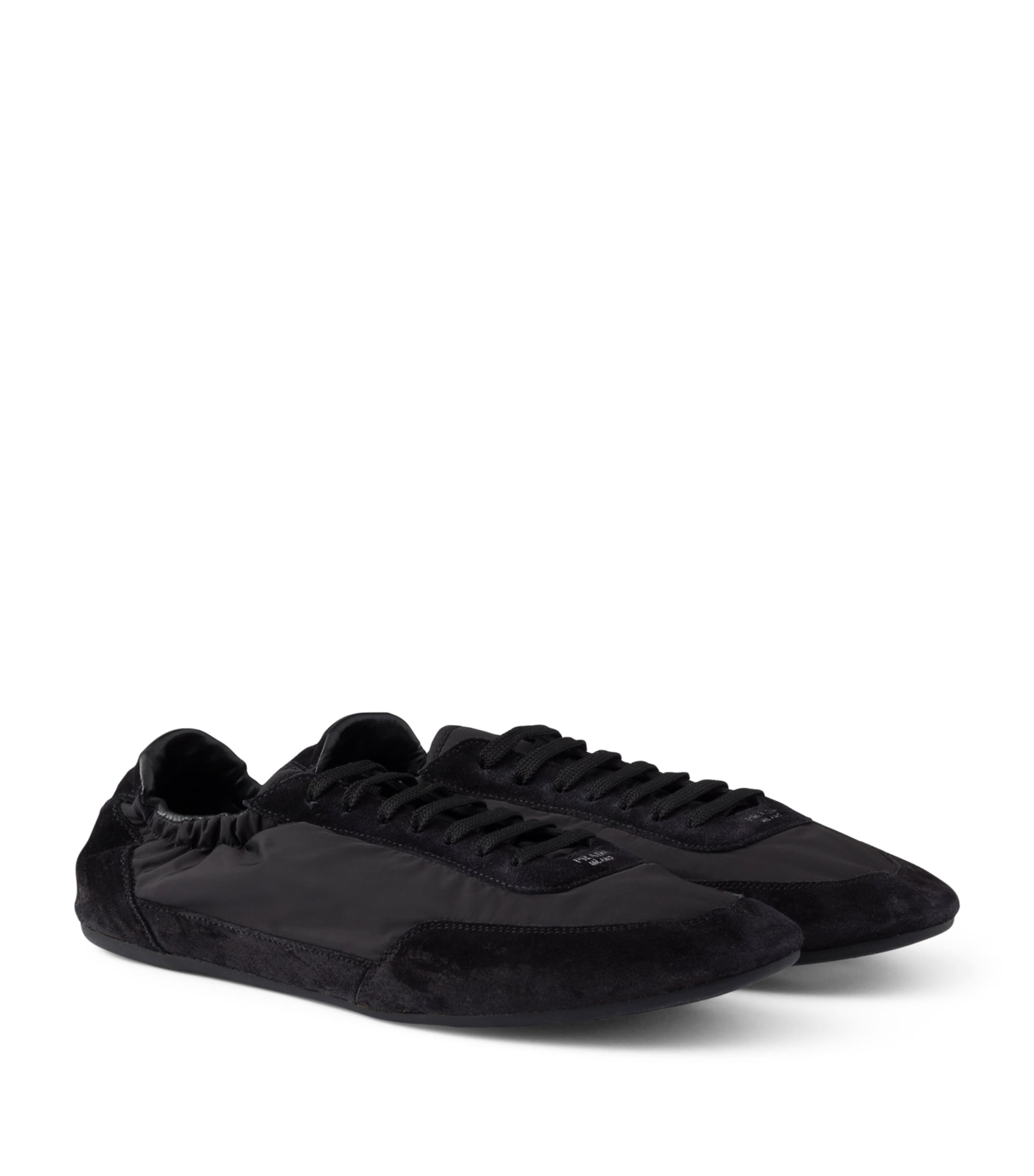 Prada Black Re-Nylon-Suede Sneakers