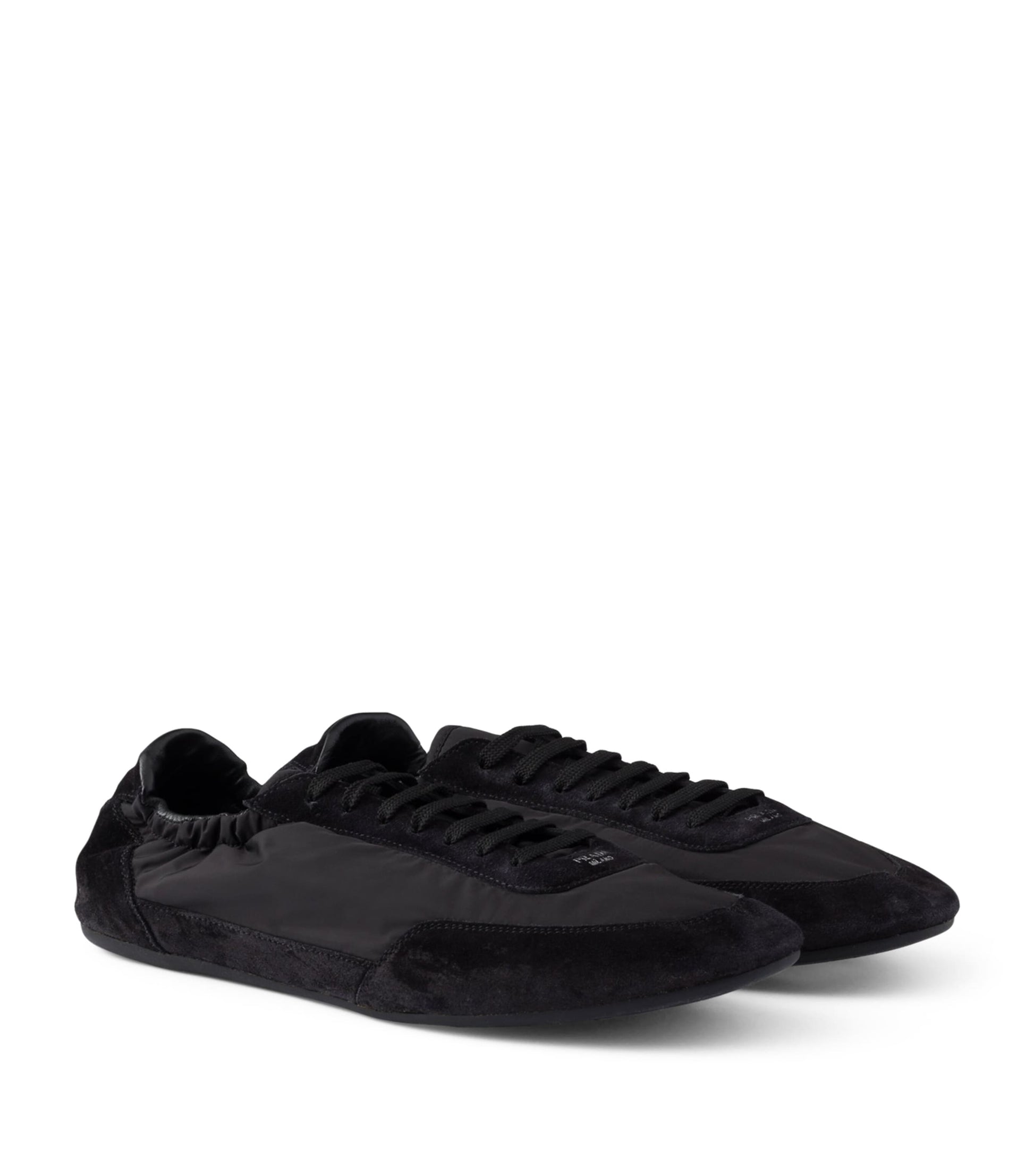 Prada Black Re-Nylon-Suede Sneakers