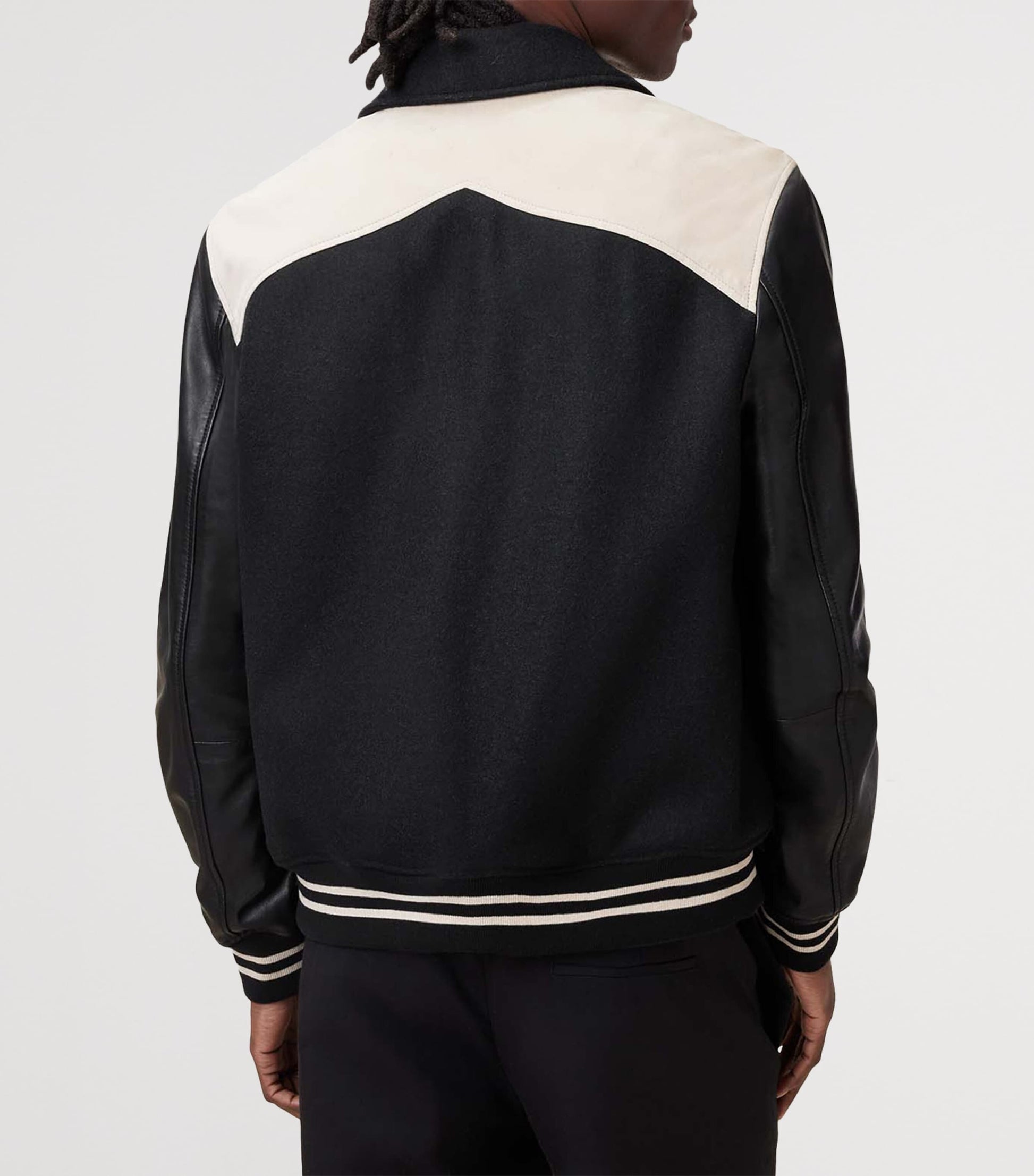AllSaints Multi Leather-Trim Endleton Bomber Jacket
