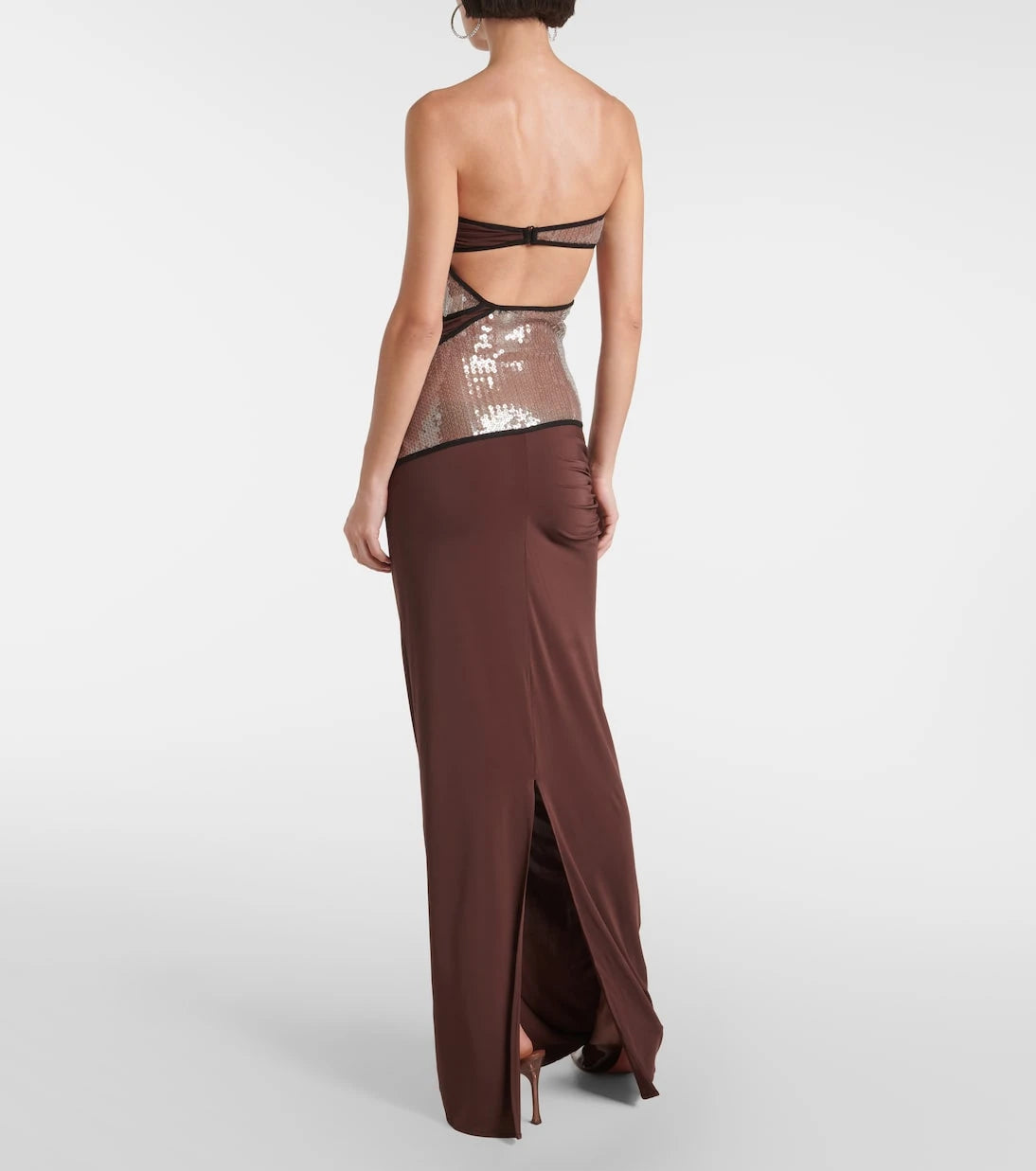 Nensi Dojaka - Sequined draped gown