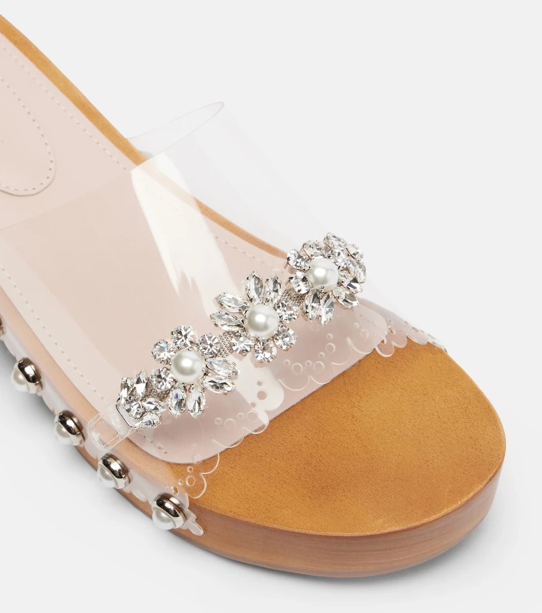Simone Rocha - قباقيب PVC مزينة