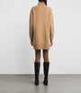 Neutral Cashmere Rollneck Mini Dress