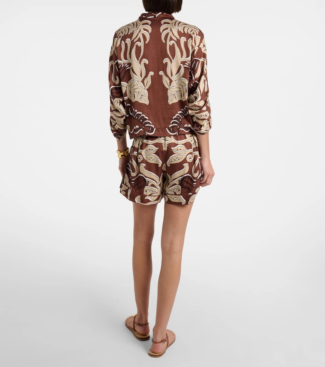 Poupette St Barth - Isabelle printed high-rise shorts