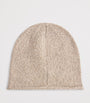 Brown Wool-Blend Flag Beanie
