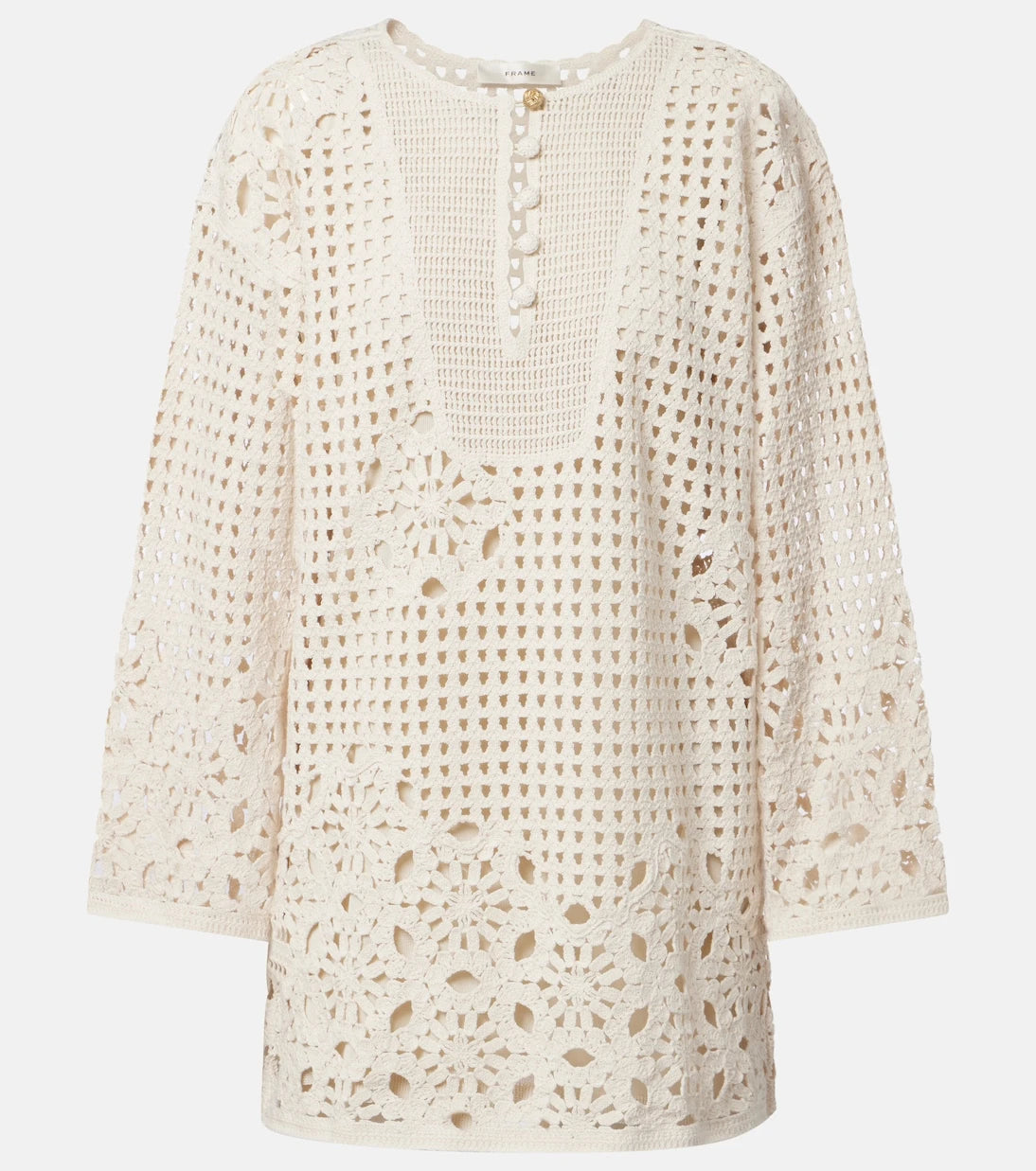 Frame - The Postcard cotton crochet tunic