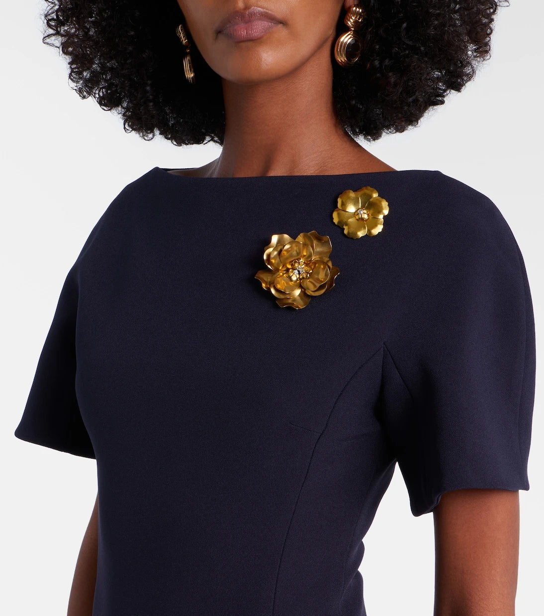 Safiyaa - Lacin embellished crêpe gown
