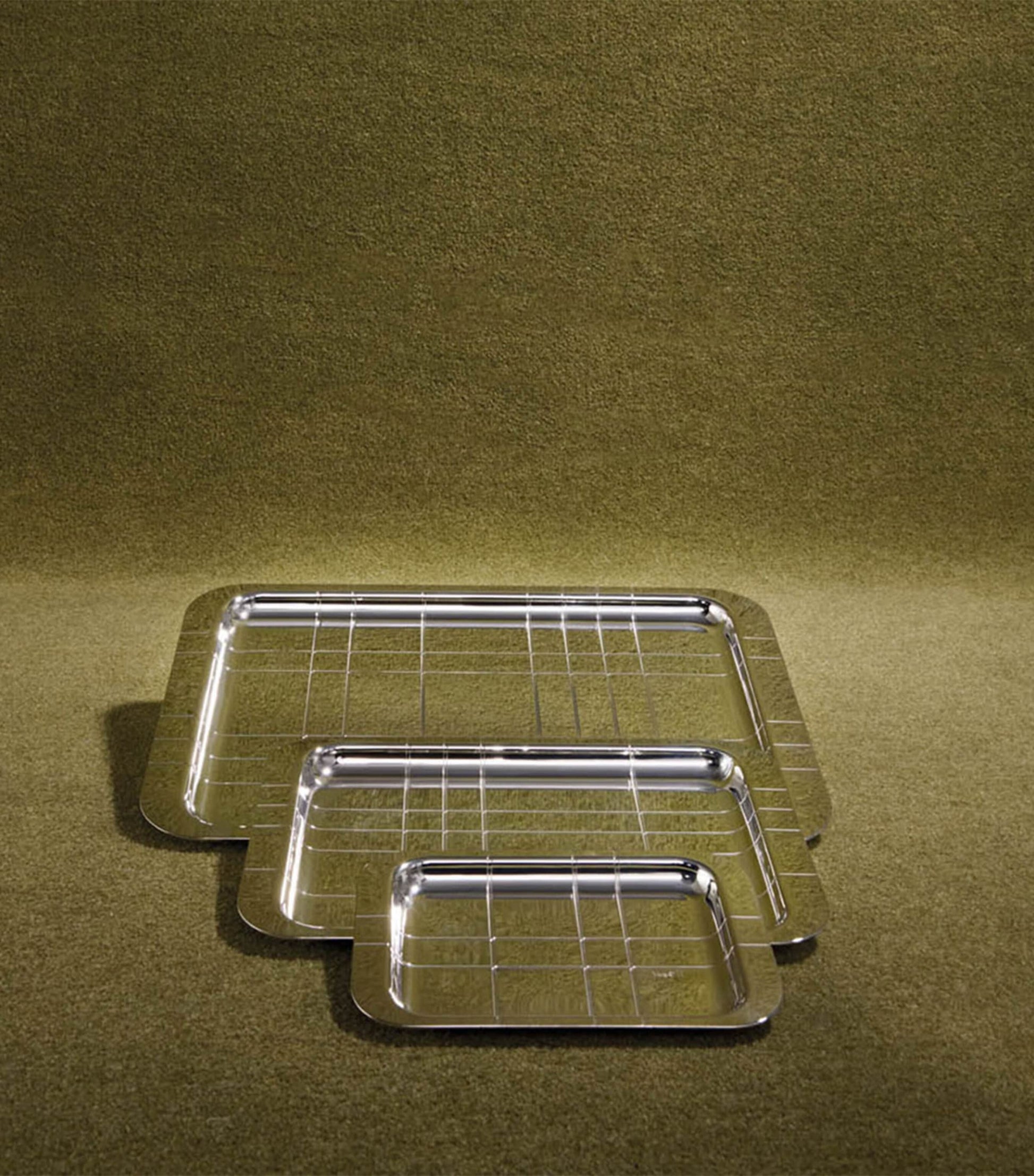 Christofle Silver-Plated Graphik Tray (15cm x 10cm)