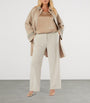 Marina Rinaldi Beige Wool Embellished-Detail Coat