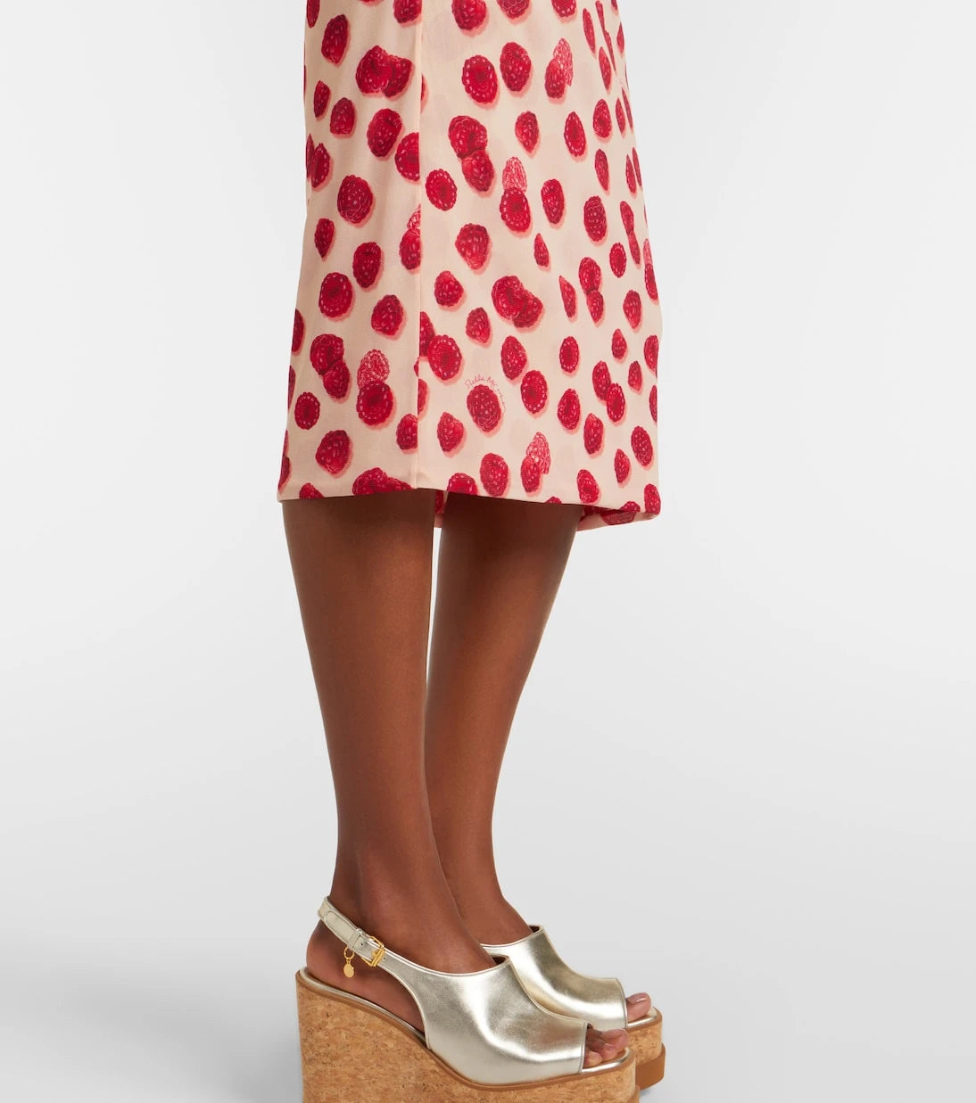 Stella McCartney - Printed mesh midi skirt