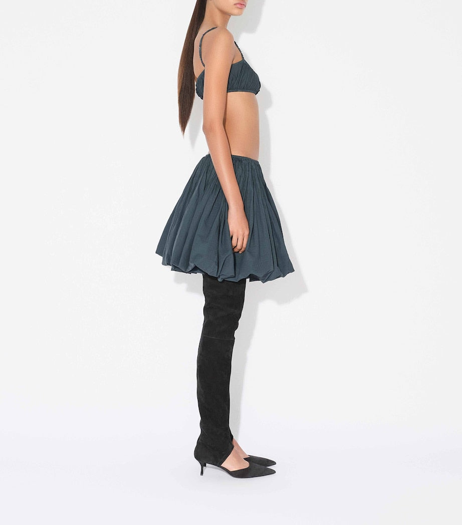 Alaïa Green Bubble Mini Skirt